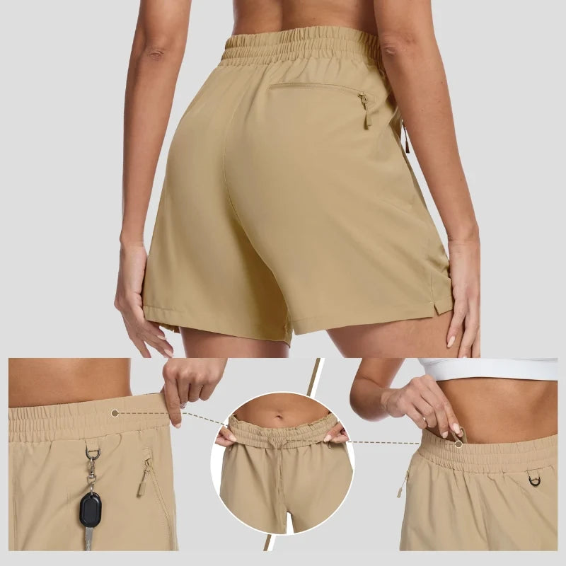 Short de randonnée léger femme 3 poches