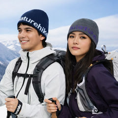 Bonnet double face en laine jacquard