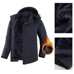 Parka homme doublée fourrure à capuche