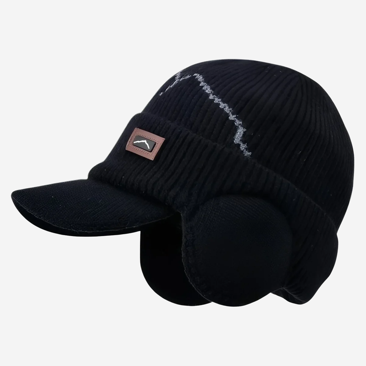 Bonnet homme à visière et cache-oreilles