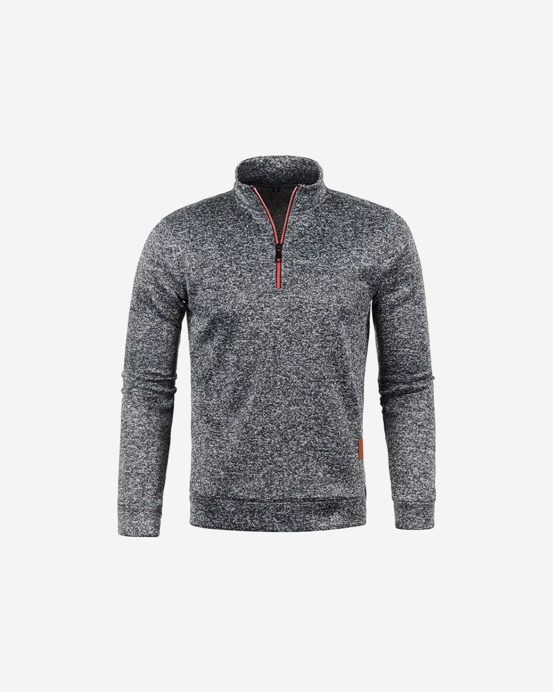 Pull randonnée homme col montant demi-zip