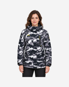 Veste de ski femme camouflage doublée polaire