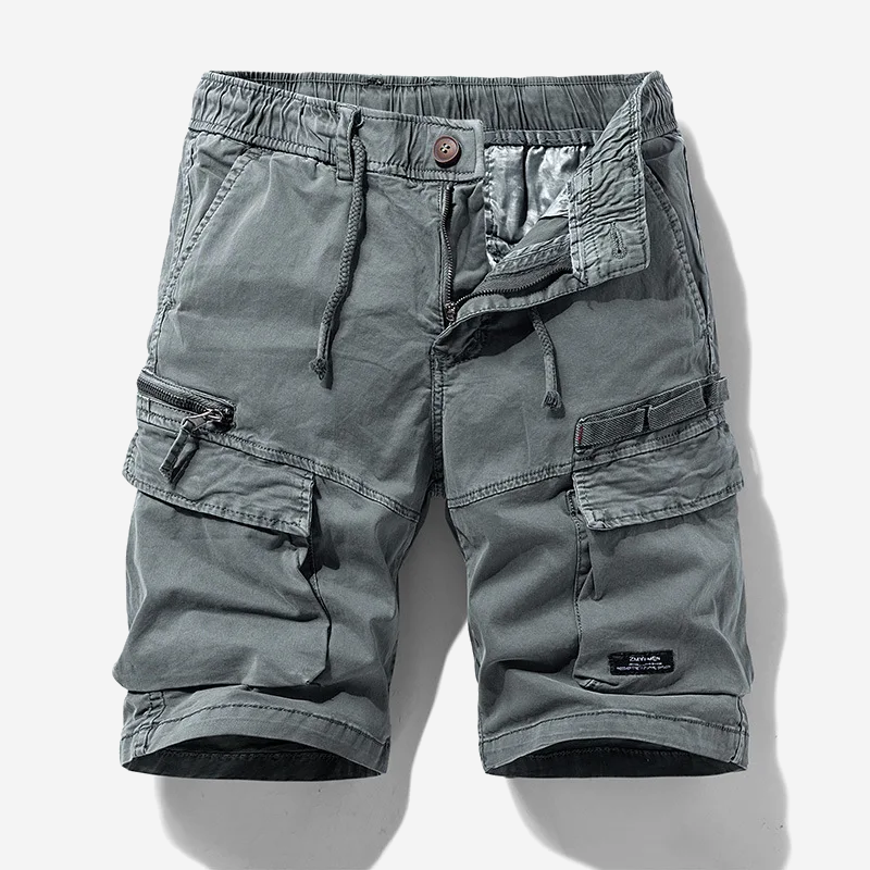 Short cargo homme multi-poches en coton