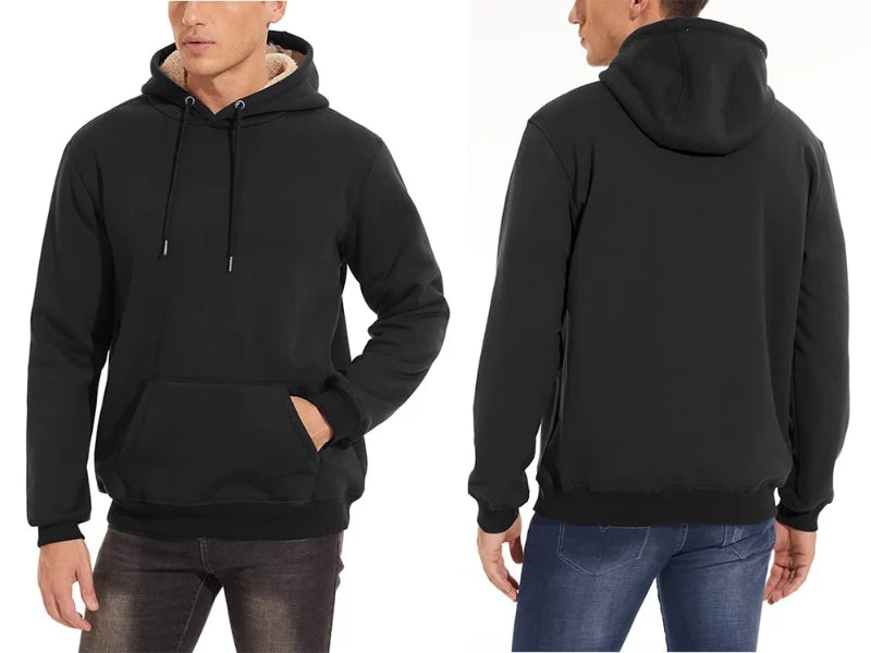 Sweat polaire à capuche homme