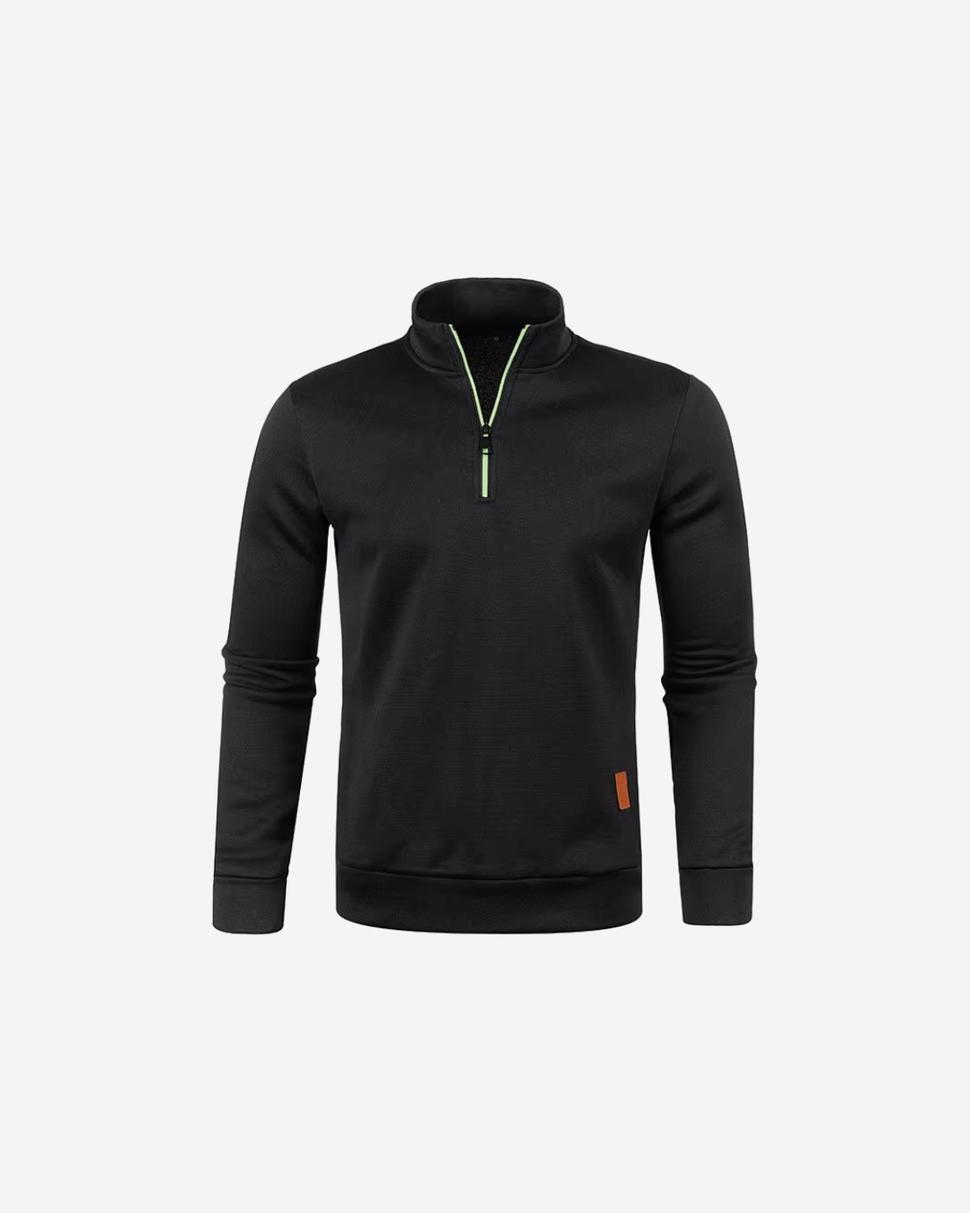 Pull randonnée homme col montant demi-zip