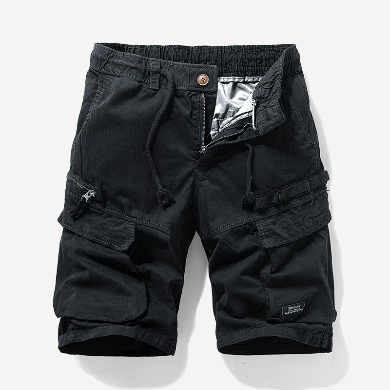 Short cargo homme multi-poches en coton