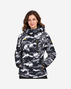 Veste de ski femme camouflage doublée polaire