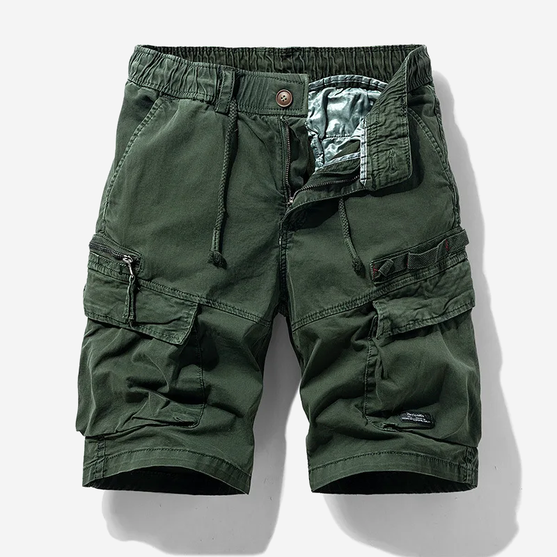 Short cargo homme multi-poches en coton