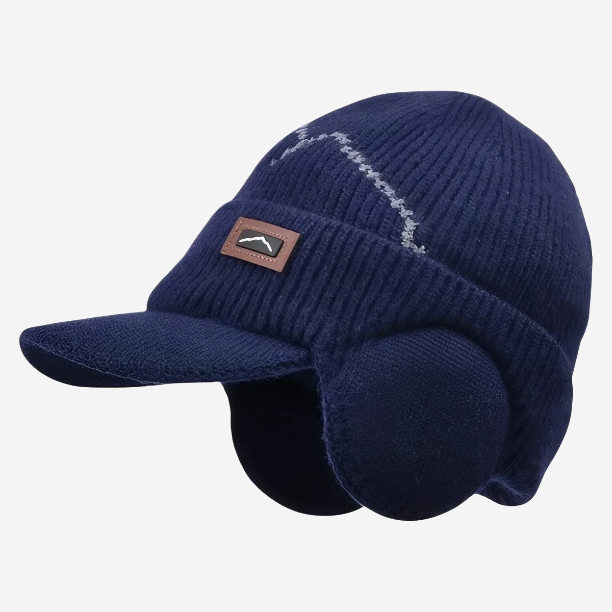 Bonnet homme à visière et cache-oreilles