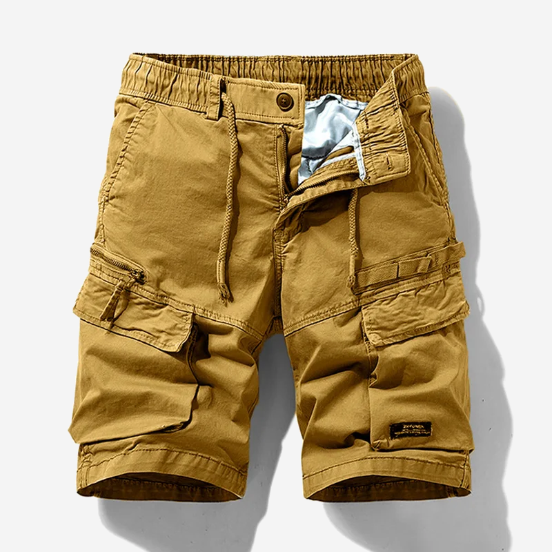 Short cargo homme multi-poches en coton