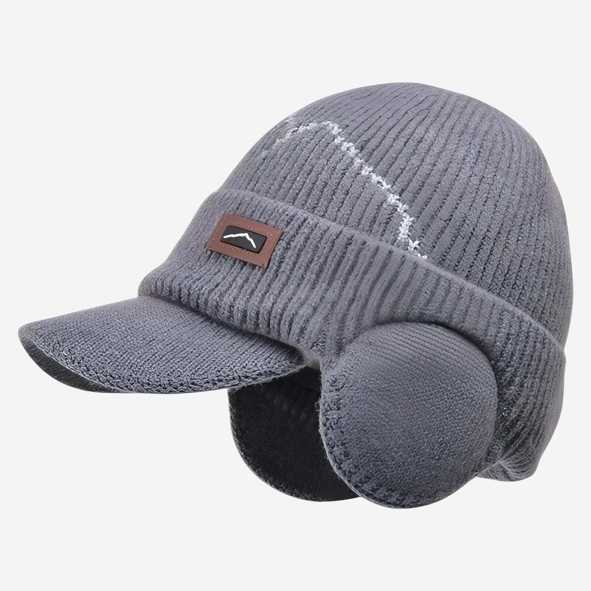 Bonnet homme à visière et cache-oreilles