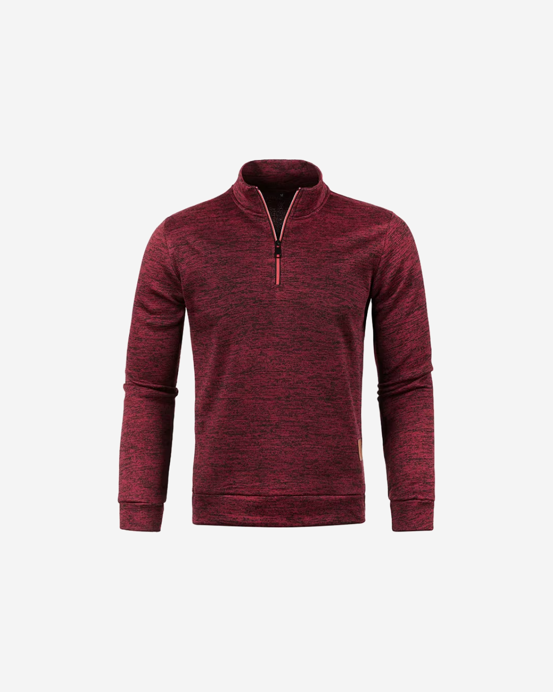 Pull randonnée homme col montant demi-zip