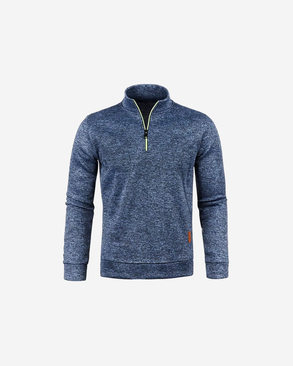 Pull randonnée homme col montant demi-zip