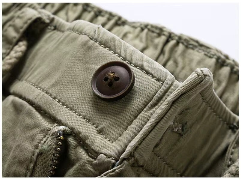 Short cargo homme multi-poches en coton