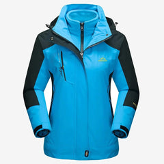 Veste de randonnée femme 3 en 1 à polaire amovible