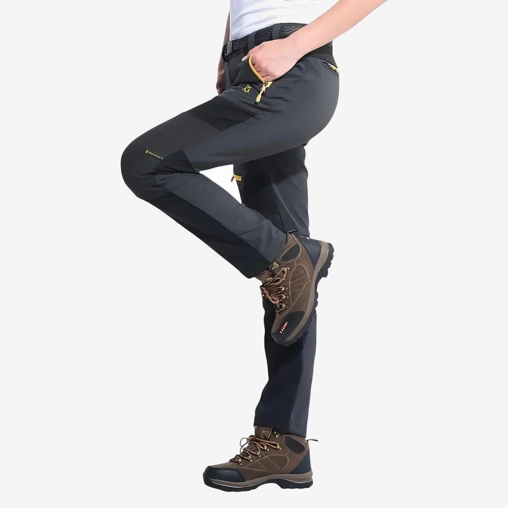 Pantalon de randonnée femme déperlant et coupe-vent