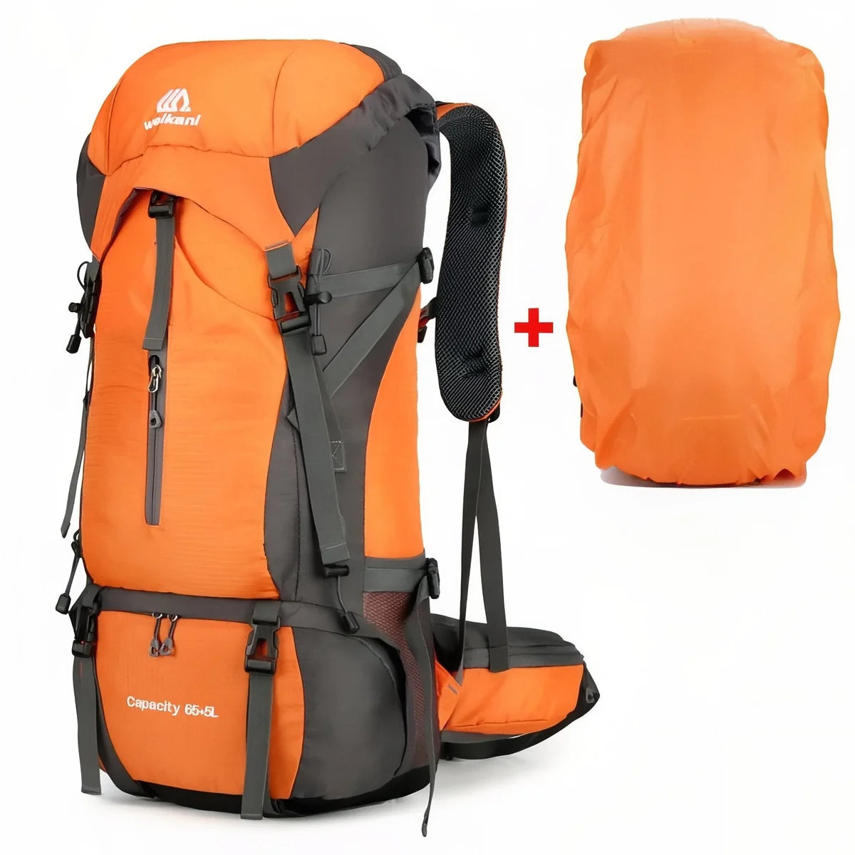 Sac à dos de randonnée 70 L avec housse de pluie