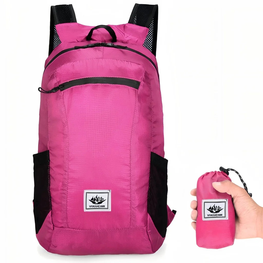 Sac à dos pliable de randonnée 20 L en polyester