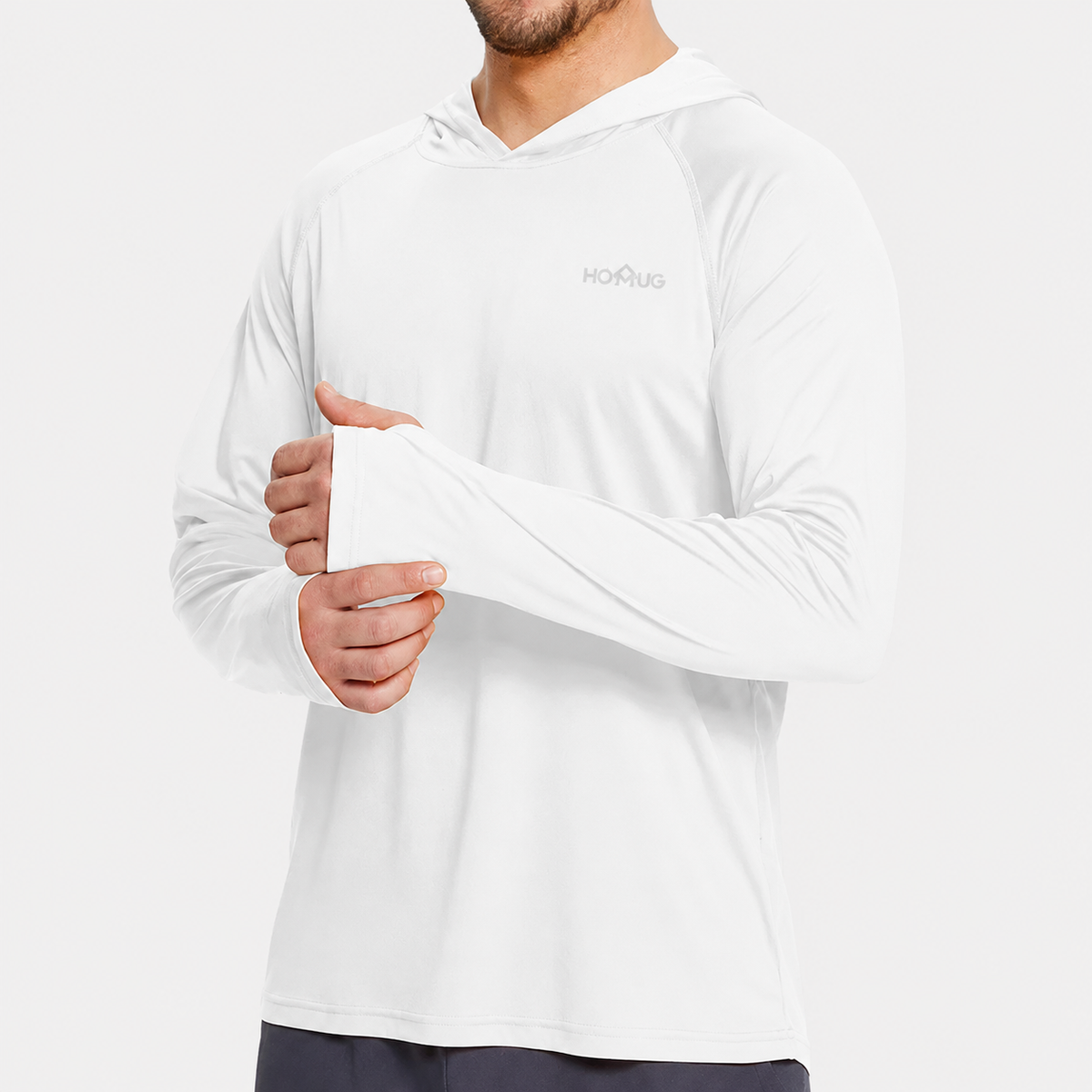 T-shirt à capuche randonnée anti UV homme UPF50+