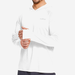 T-shirt à capuche randonnée anti UV homme UPF50+