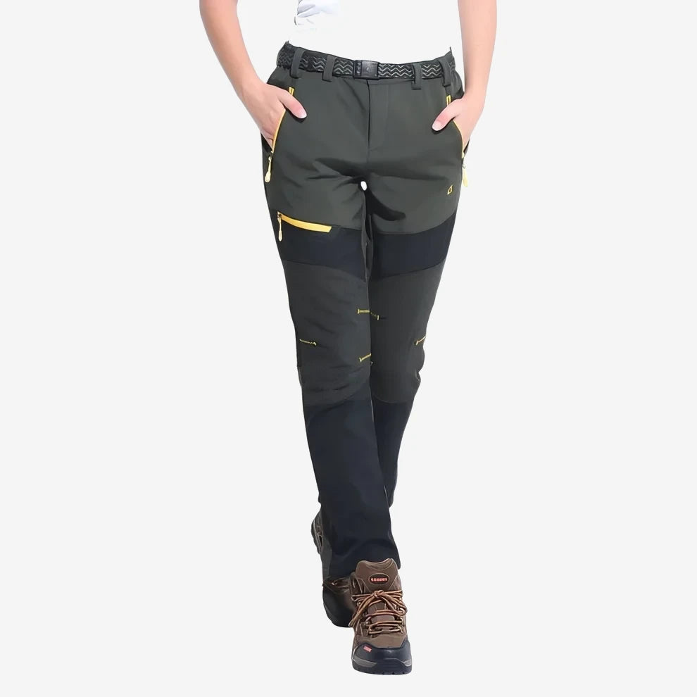 Pantalon de randonnée femme déperlant et coupe-vent