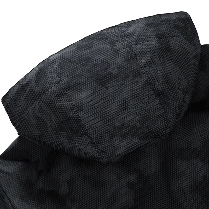 Veste de randonnée imperméable à capuche amovible