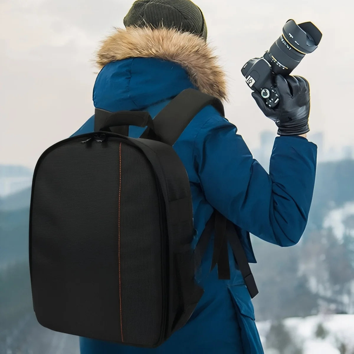 Sac à dos photo rembourré pour appareil et objectifs