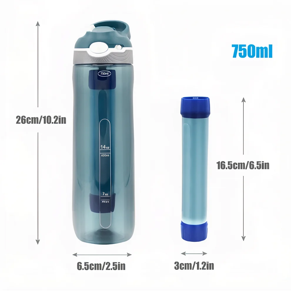 Gourde filtrante 750 ml