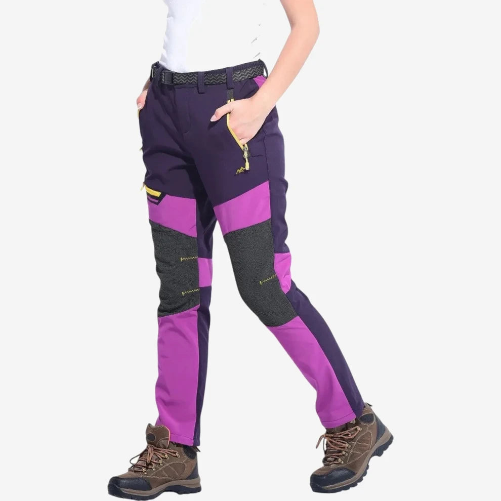 Pantalon de randonnée femme déperlant et coupe-vent