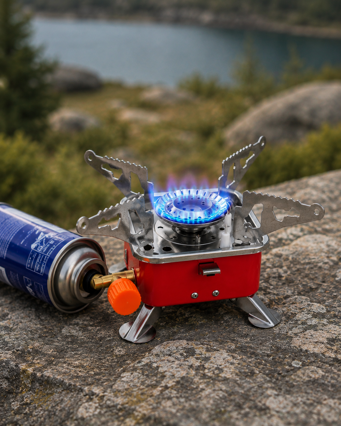 Réchaud à gaz pliable et portable