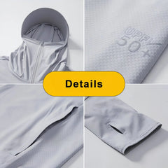 Veste d'été pour homme anti UV UPF 50+