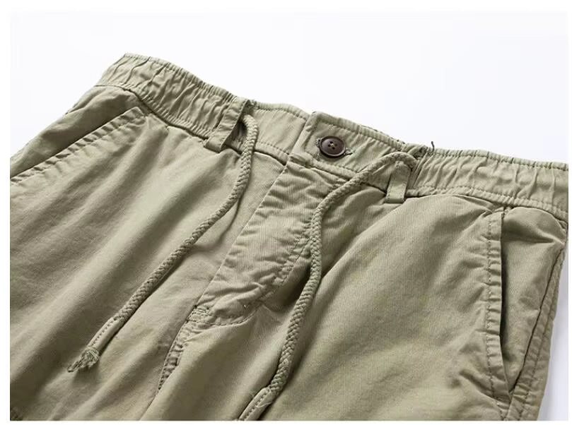Short cargo homme multi-poches en coton
