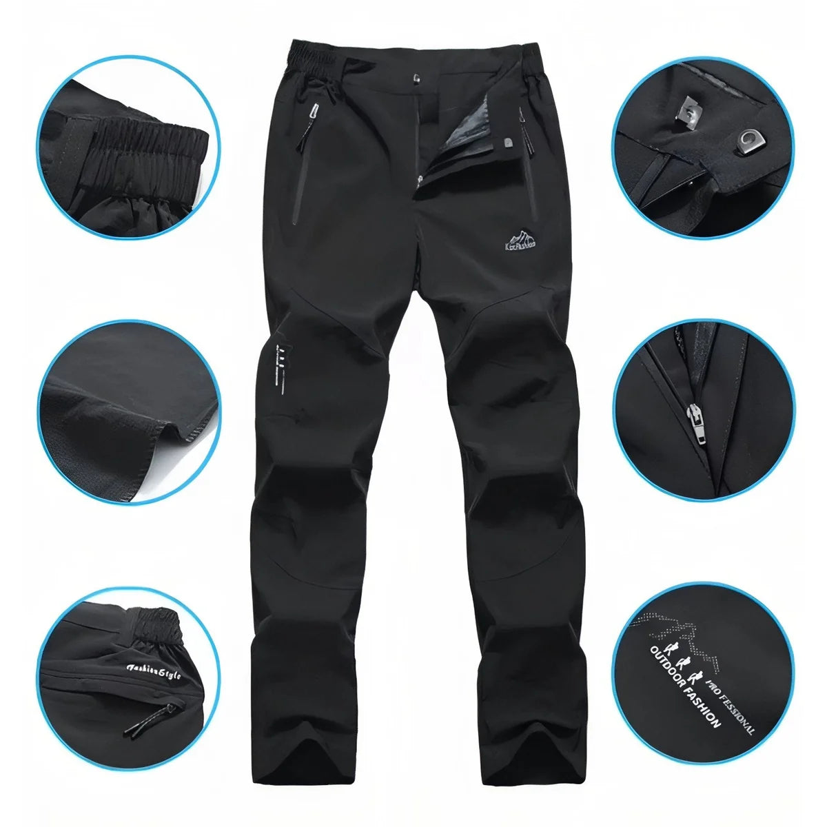 Pantalon de randonnée homme léger à séchage rapide
