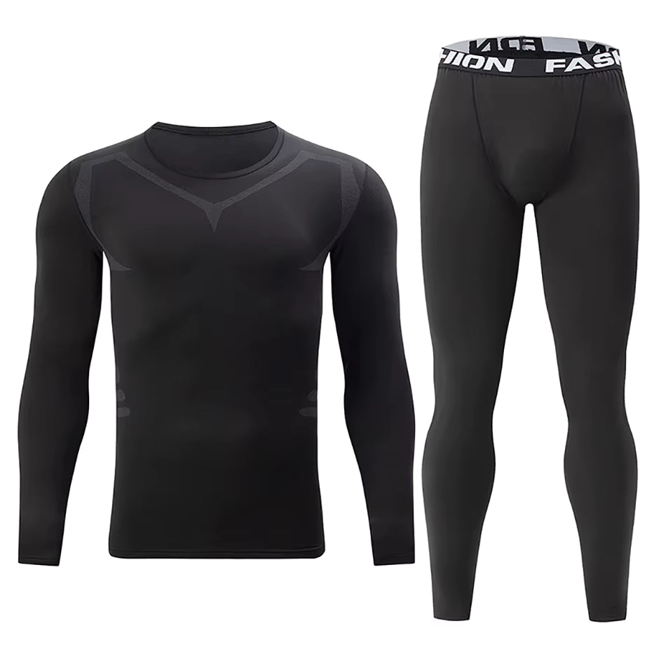 Ensemble sous-vêtements thermiques homme extensible