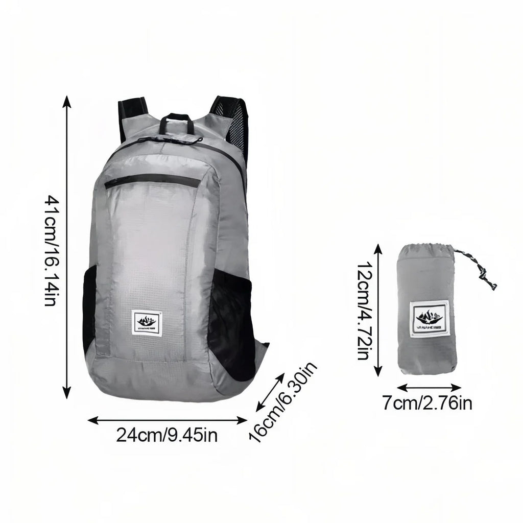 Sac à dos pliable de randonnée 20 L en polyester