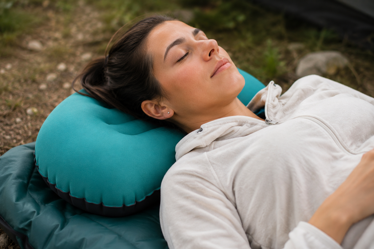 Coussin gonflable portable randonnée