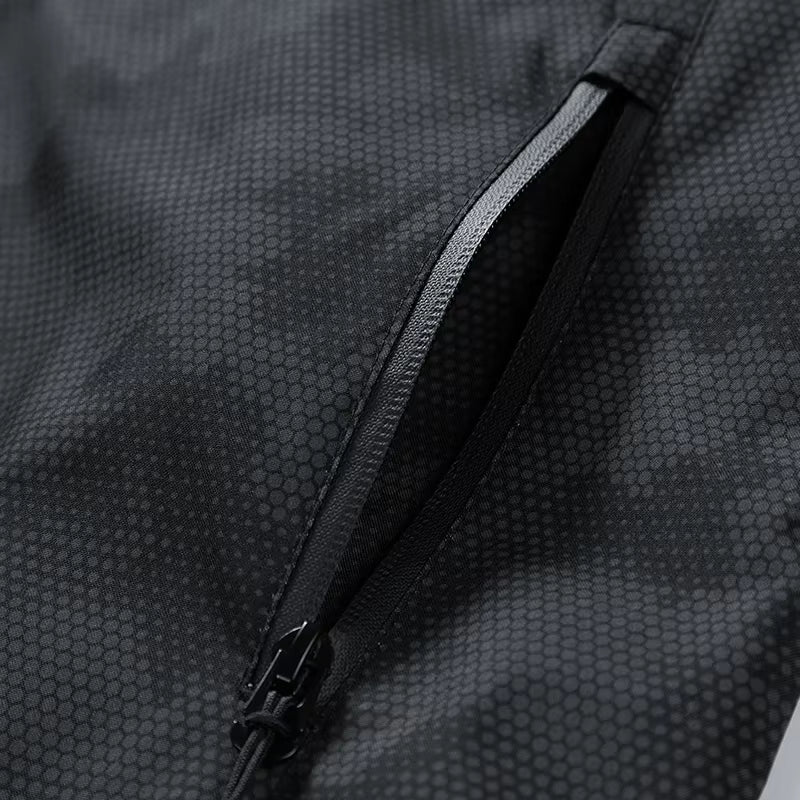 Veste de randonnée imperméable à capuche amovible