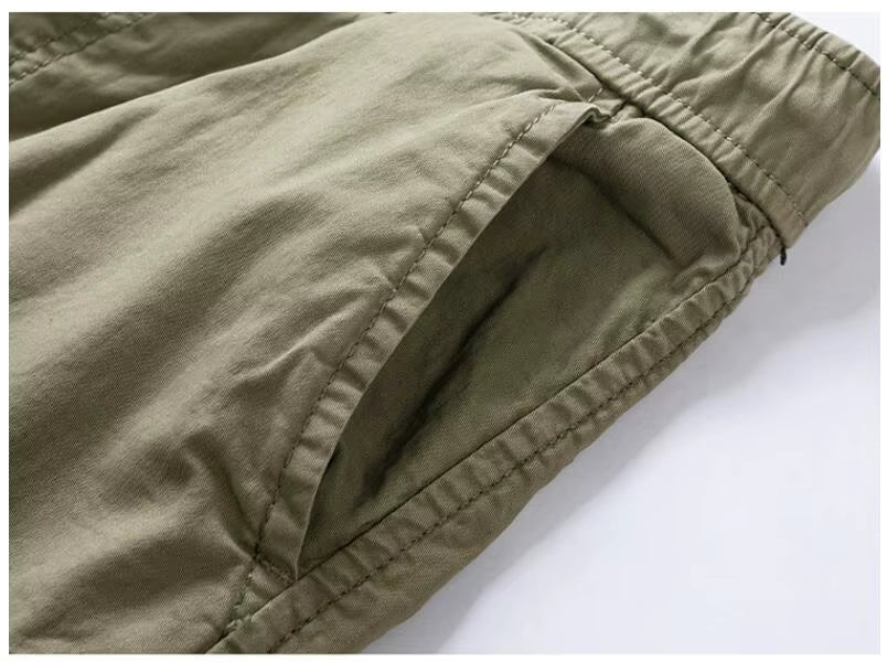 Short cargo homme multi-poches en coton
