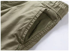 Short cargo homme multi-poches en coton