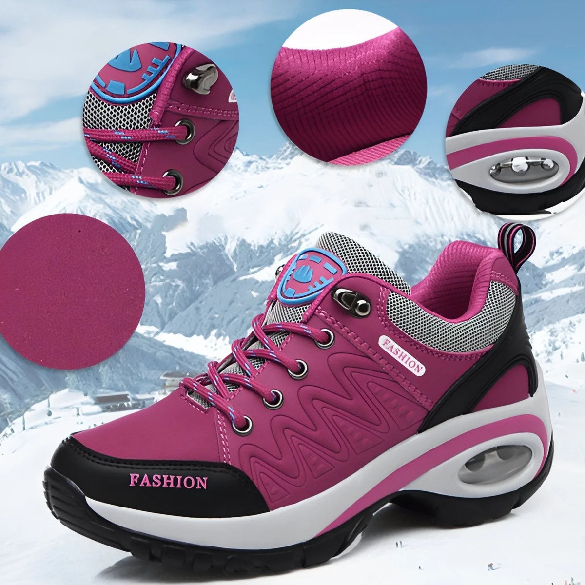 Chaussures de marche femme à plateforme
