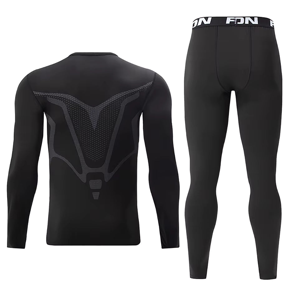 Ensemble sous-vêtements thermiques homme extensible