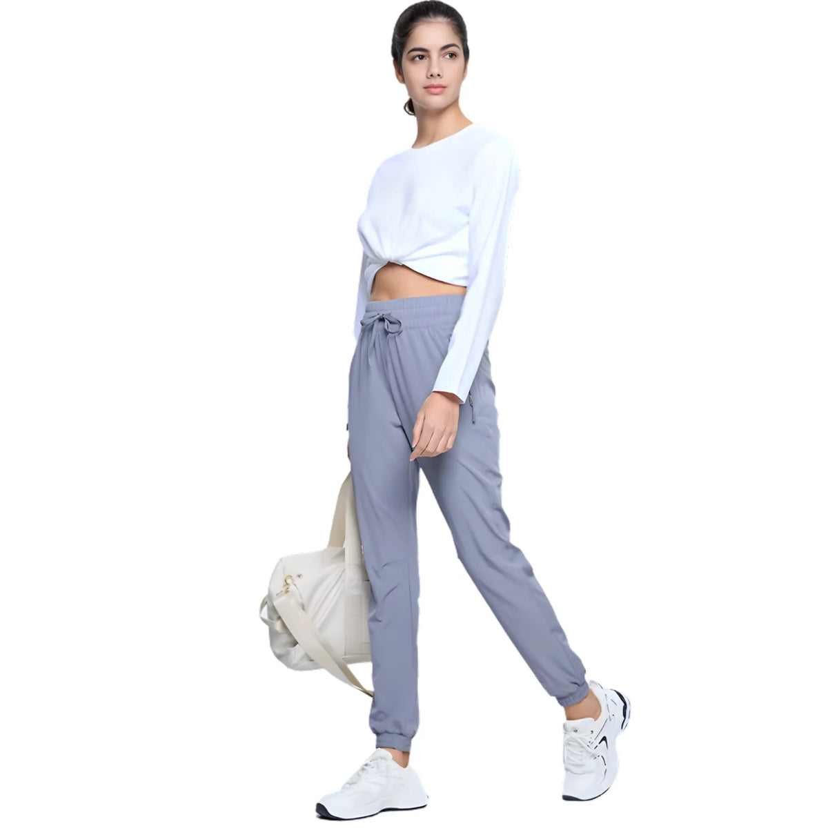 Pantalon de randonnée femme léger à cordon