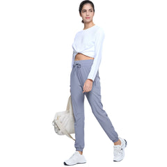 Pantalon de randonnée femme léger à cordon