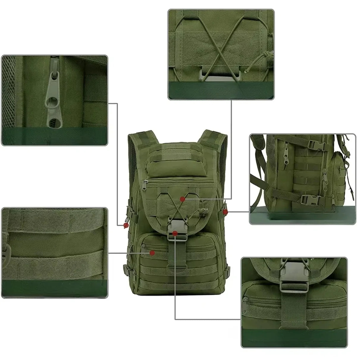 Sac à dos tactique de randonnée homme 35 L