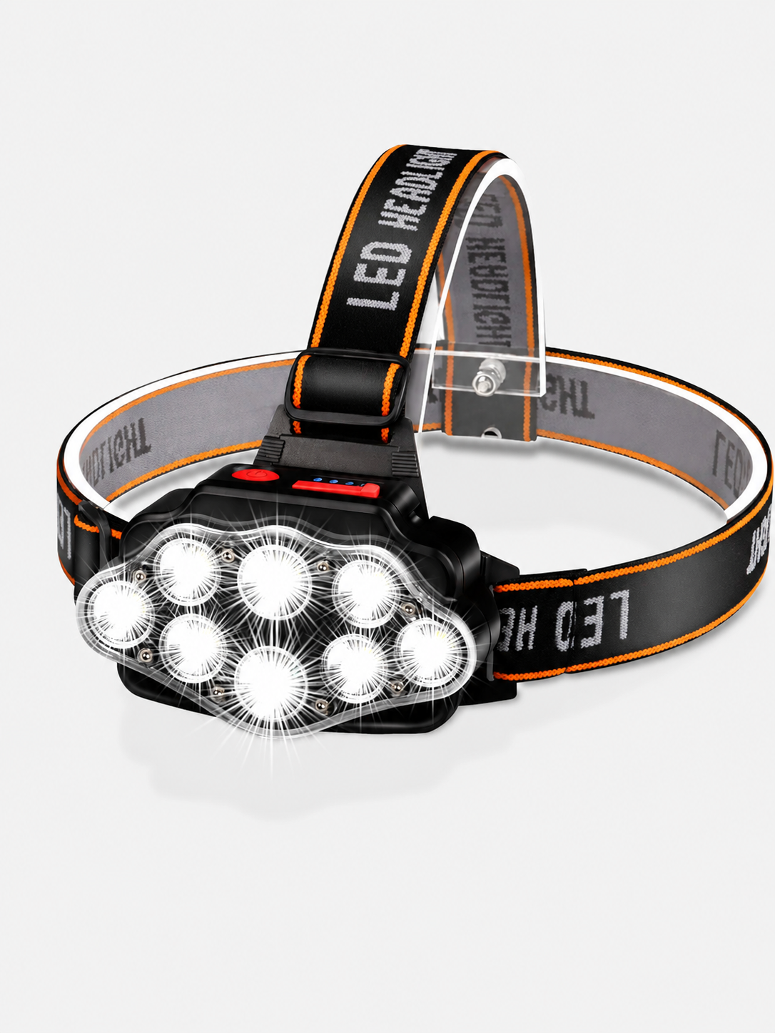 Lampe frontale de randonnée 8 LED