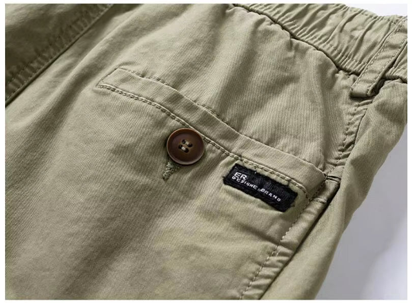 Short cargo homme multi-poches en coton
