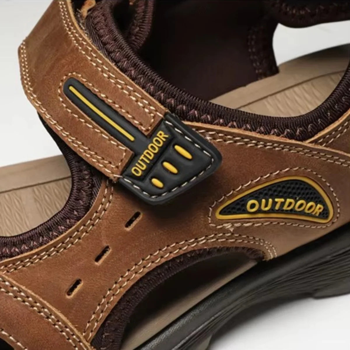 Sandales de marche homme en cuir
