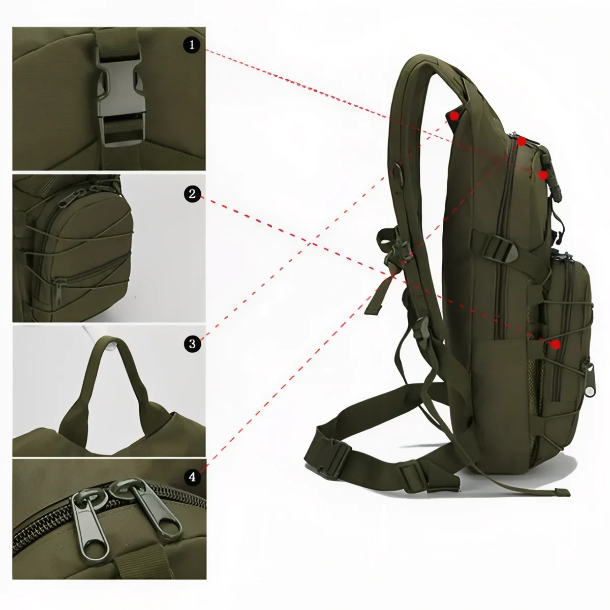 Sac à dos tactique 25 L