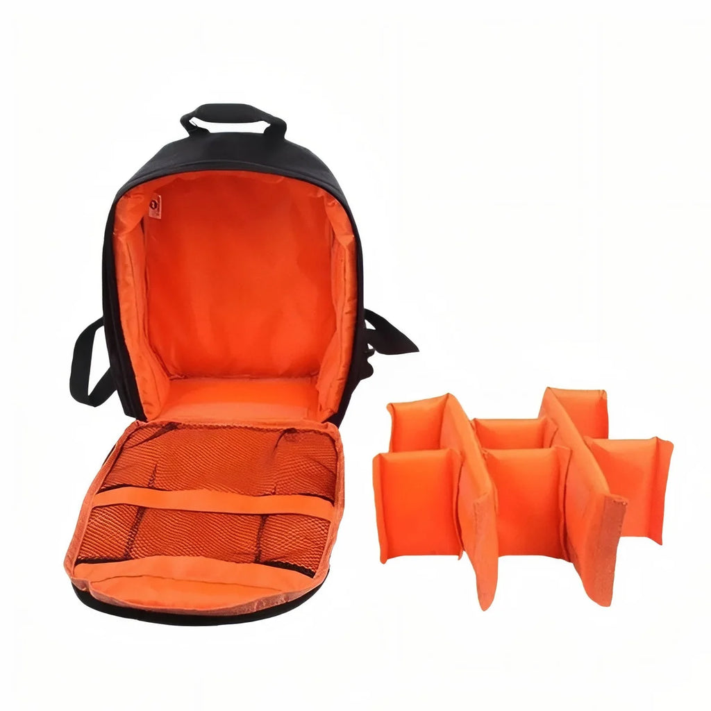 Sac à dos photo rembourré pour appareil et objectifs