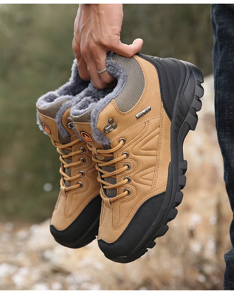 Bottines hiver homme doublées en cuir